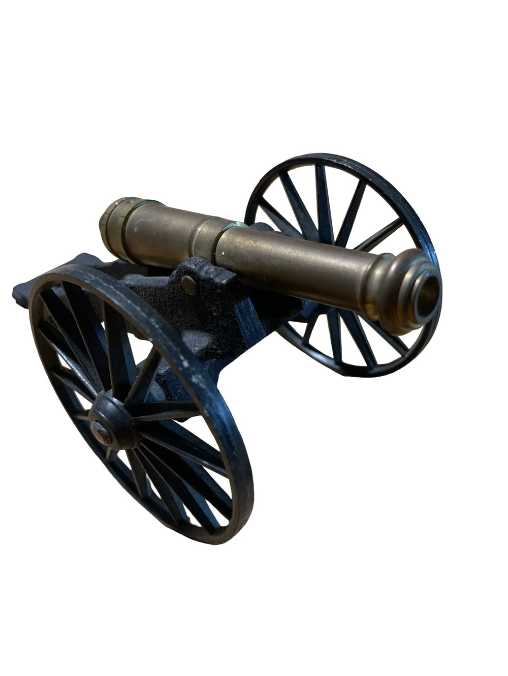 Penncraft Vintage Mini Civil War Style Cannon Replica Brass-Tone 5 in